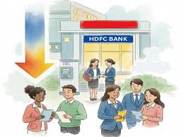 Illustration of HDFC, Bank of Baroda, IOB, and IDBI announcing MCLR cuts benefiting floating-rate loan borrowers